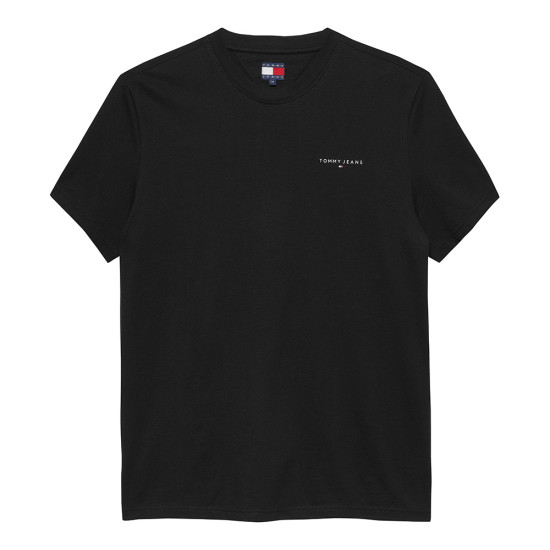 Tommy Hilfiger Ανδρική κοντομάνικη μπλούζα Linear Logo Slim Crew Neck T-Shirt